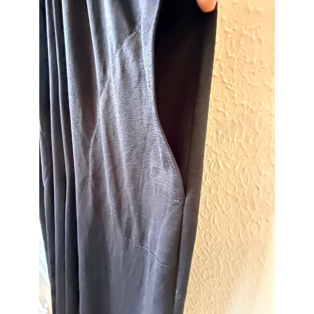 Robin Piccone Simone Sleeveless Wide Leg Jumpsuit Striped Black Brown Women S - Picture 7 of 10